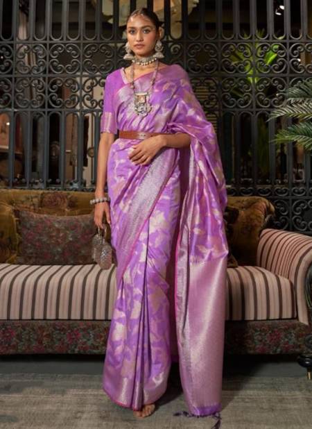 Purple Colour Kishir Raj Tex New Latest Designer Ethnic wear Silk Saree Collection 286002